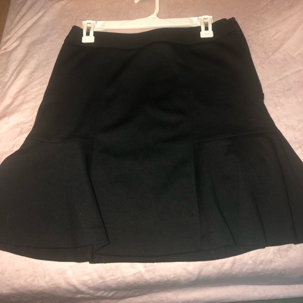 WHBM pleated fit and flare skirt